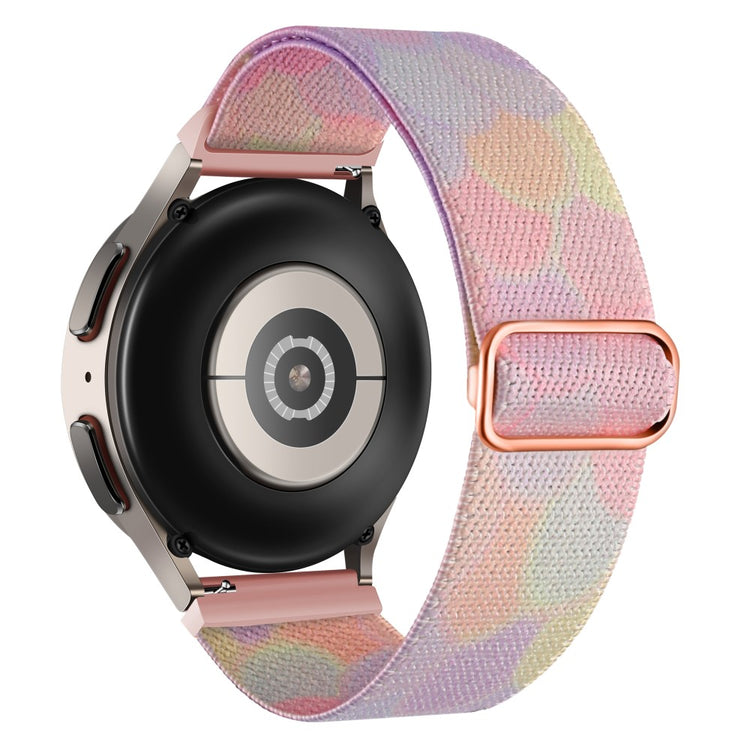 Super Godt Metal Og Nylon Universal Rem passer til Smartwatch - Pink#serie_4