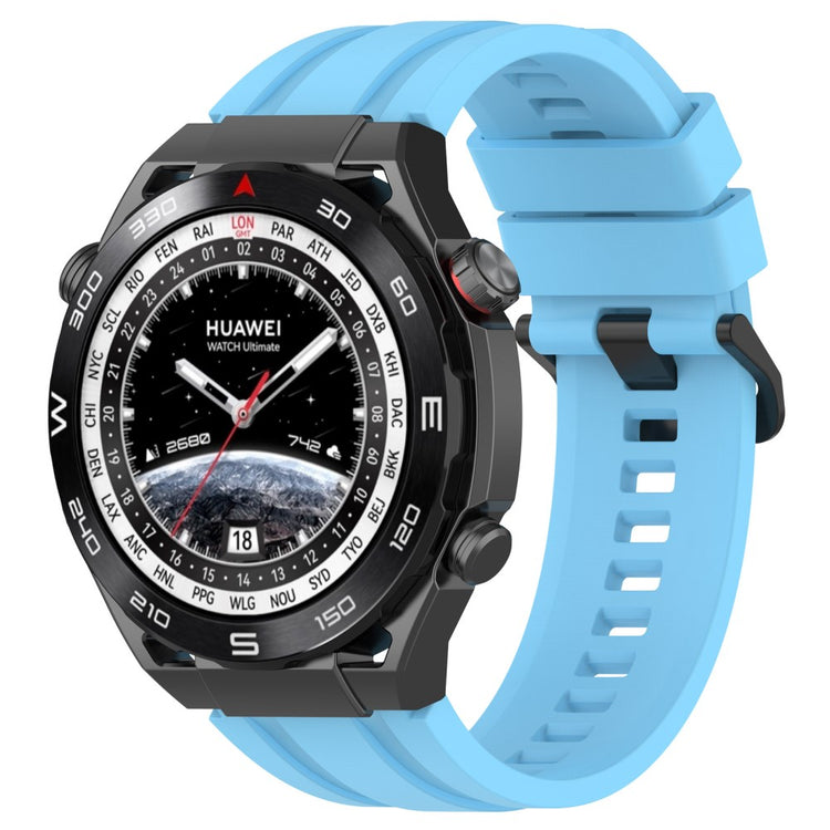 Superflot Metal Og Silikone Universal Rem passer til Smartwatch - Blå#serie_3
