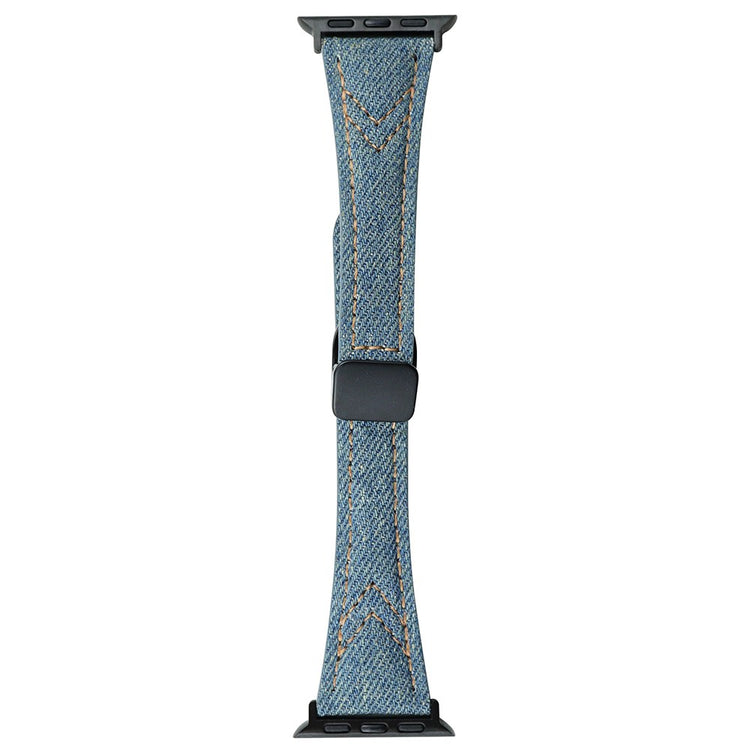 Rigtigt Cool Metal Og Nylon Universal Rem passer til Apple Smartwatch - Blå#serie_4
