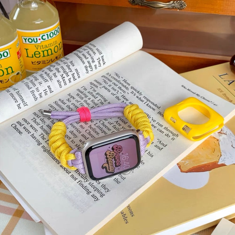 Super Kønt Metal Og Nylon Universal Rem passer til Apple Smartwatch - Flerfarvet#serie_3