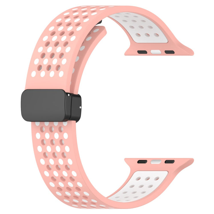 Sejt Silikone Universal Rem passer til Apple Smartwatch - Pink#serie_4