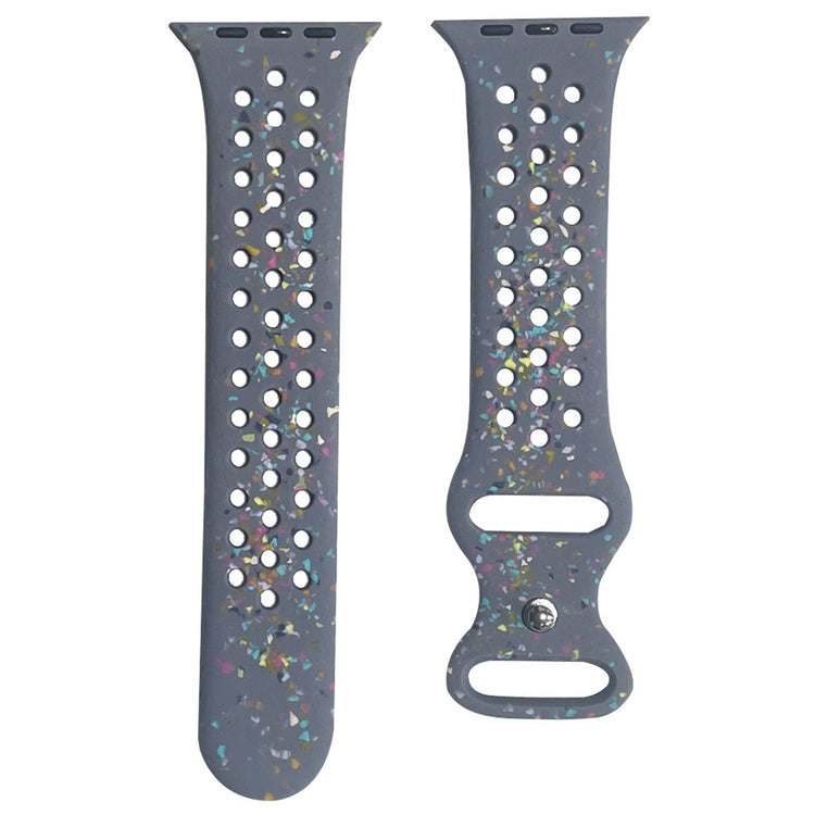 Mega Slidstærk Silikone Universal Rem passer til Apple Smartwatch - Blå#serie_1