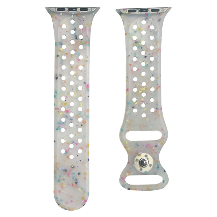 Mega Slidstærk Silikone Universal Rem passer til Apple Smartwatch - Gennemsigtig#serie_5