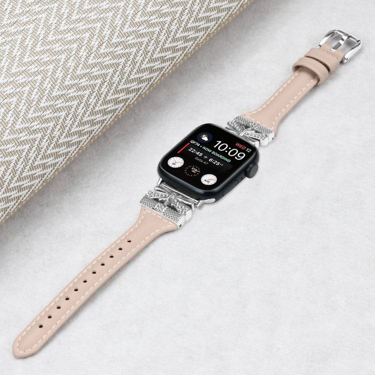 Meget Godt Kunstlæder Universal Rem passer til Apple Smartwatch - Hvid#serie_2