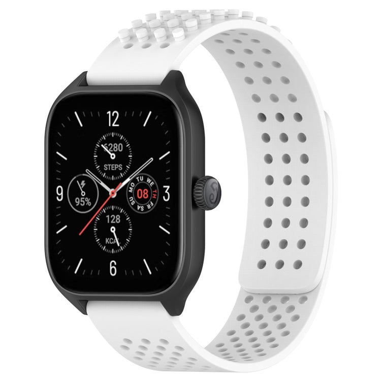 Fremragende Silikone Universal Rem passer til Smartwatch - Hvid#serie_3