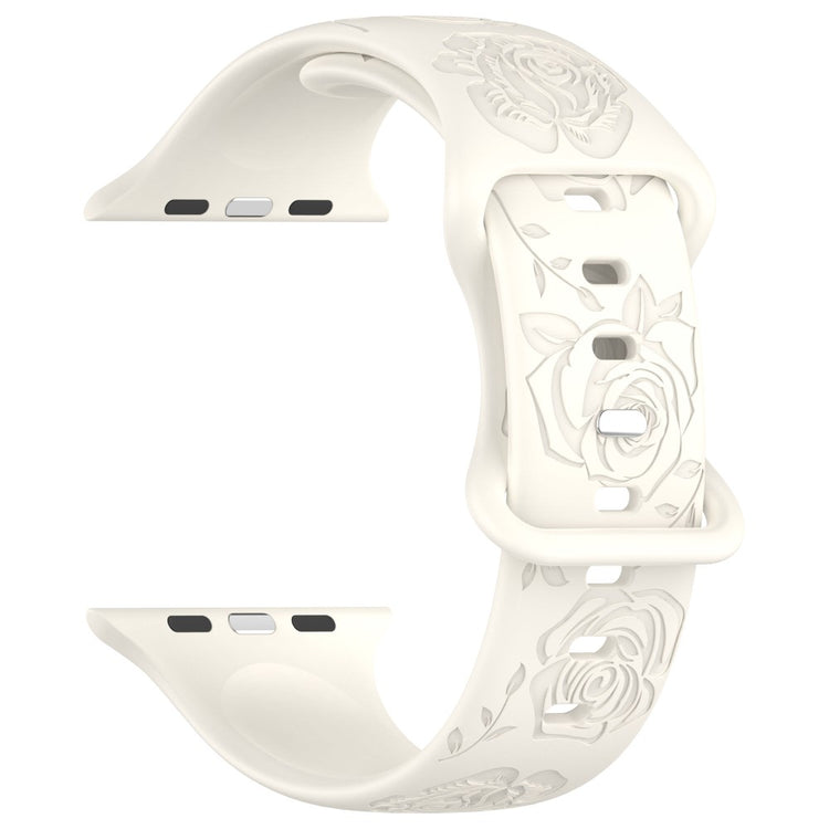 Holdbart Silikone Universal Rem passer til Apple Smartwatch - Hvid#serie_15