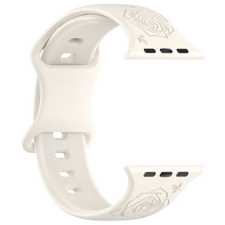 Holdbart Silikone Universal Rem passer til Apple Smartwatch - Hvid#serie_15