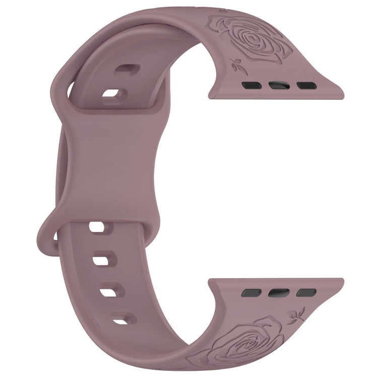 Holdbart Silikone Universal Rem passer til Apple Smartwatch - Lilla#serie_17