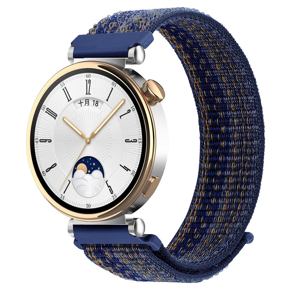 Huawei Watch GT 4 41mm / Garmin Venu 3S Nylon Watch Strap 18mm Sports Watchband - Sapphire+Orange#serie_3