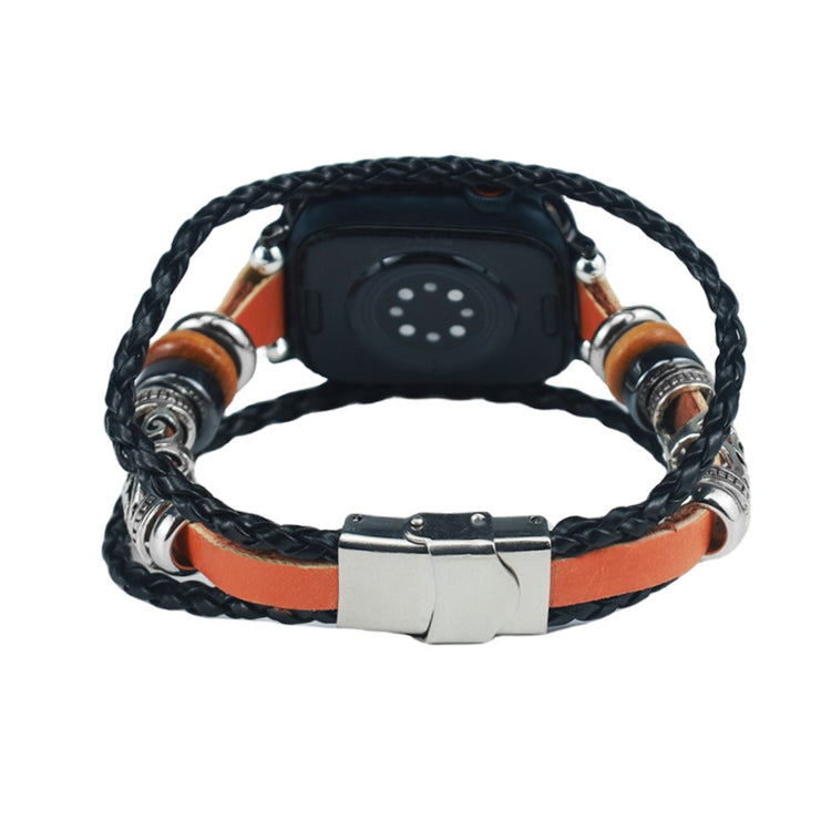 Apple Watch Series 41mm / 40mm / 38mm Watch Strap Retro Band - Brown#serie_2