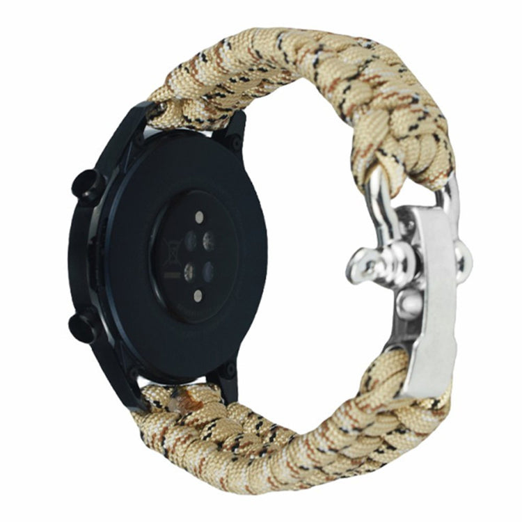 Huawei Watch GT4 46mm / Samsung Galaxy Watch3 45mm Watch Strap 22mm Braided Rope Wrist Band - Desert Camouflage#serie_9