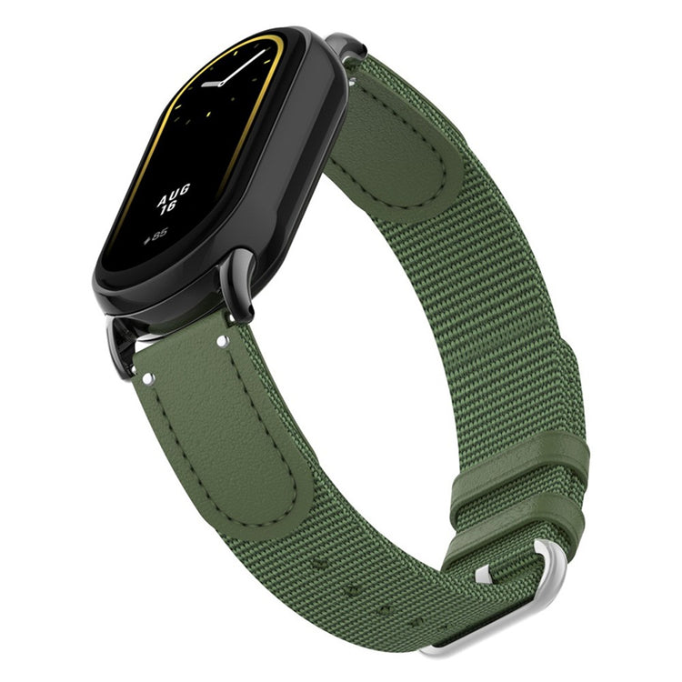 Xiaomi Smart Band 8 / Band 8 NFC Woven Canvas Smartwatch Strap Adjustable Watch Band - Green#serie_3