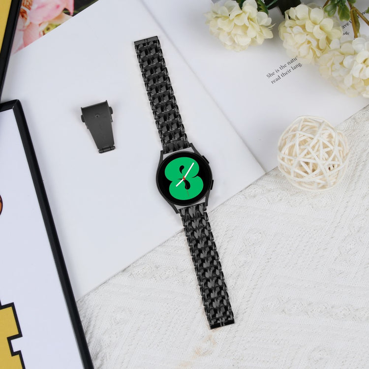 Skøn Metal Universal Rem passer til Samsung Smartwatch - Sort#serie_1