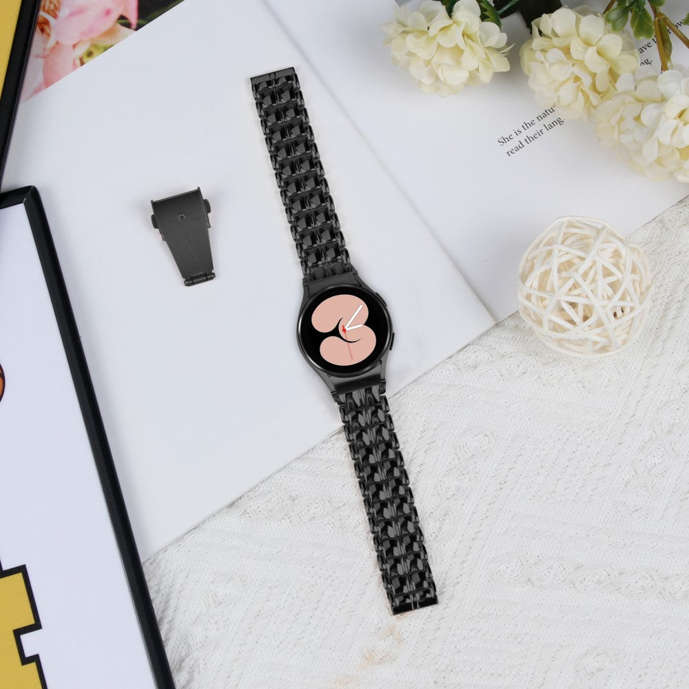 Super Fantastisk Metal Universal Rem passer til Samsung Smartwatch - Sort#serie_2