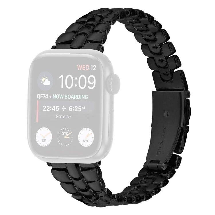 Helt Vildt Cool Metal Universal Rem passer til Apple Smartwatch - Sort#serie_2