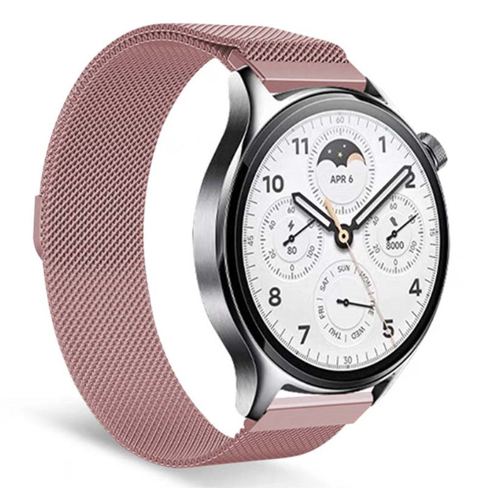 Meget Pænt Metal Universal Rem passer til Smartwatch - Pink#serie_7