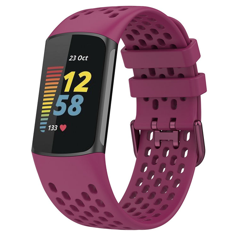 Silikone Universal Rem passer til Fitbit Charge 5 / Fitbit Charge 6 - Rød#serie_8