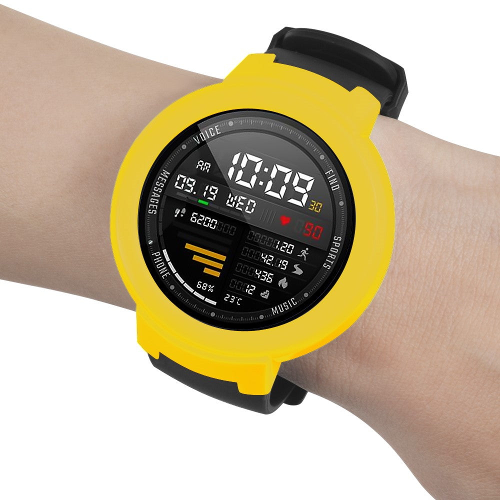 Huami Amazfit Verge / Verge Lite Hard Frame Protective Bumper Shell Case - Yellow#serie_5