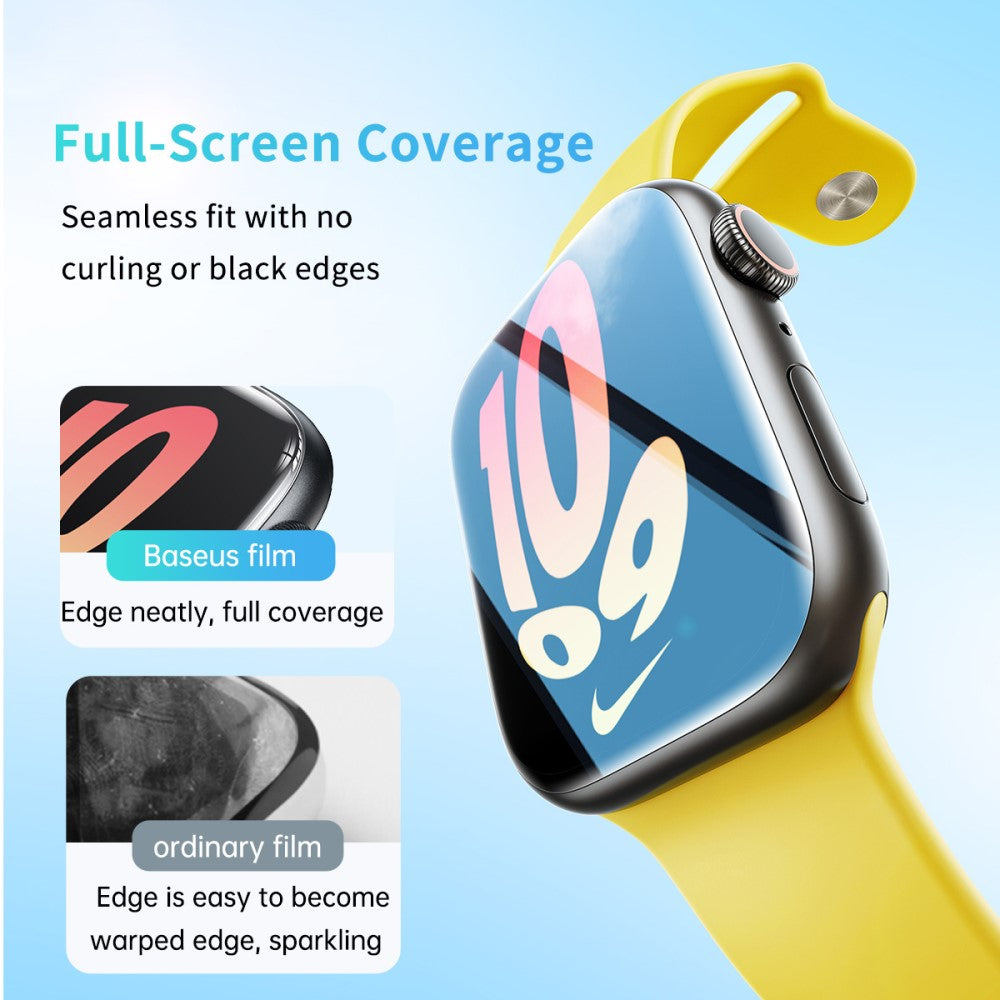 2stk Silikone Universal Skærmbeskytter passer til Apple Watch Series 8 (45mm) / Apple Watch Series 7 45mm - Gennemsigtig#serie_710