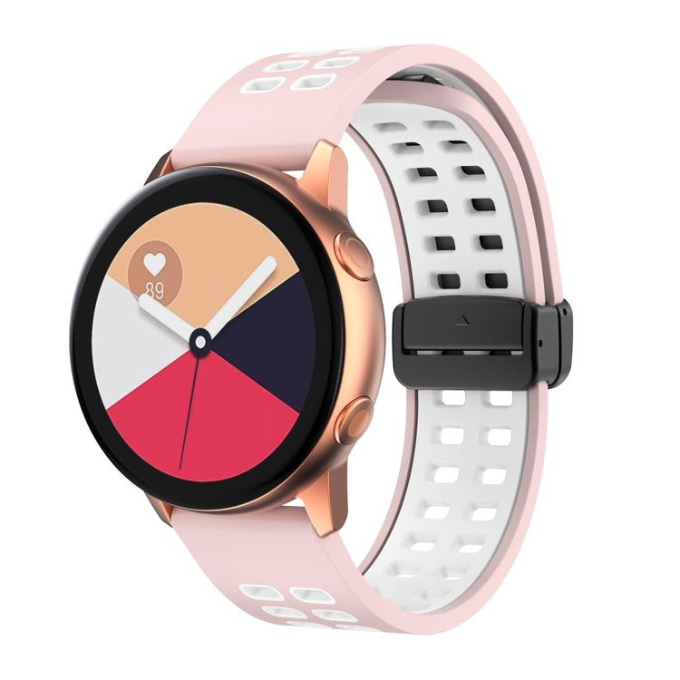 Alle Tiders Silikone Universal Rem passer til Smartwatch - Pink#serie_12