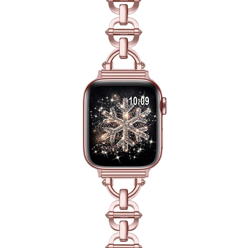 Meget Skøn Metal Universal Rem passer til Apple Smartwatch - Pink#serie_2