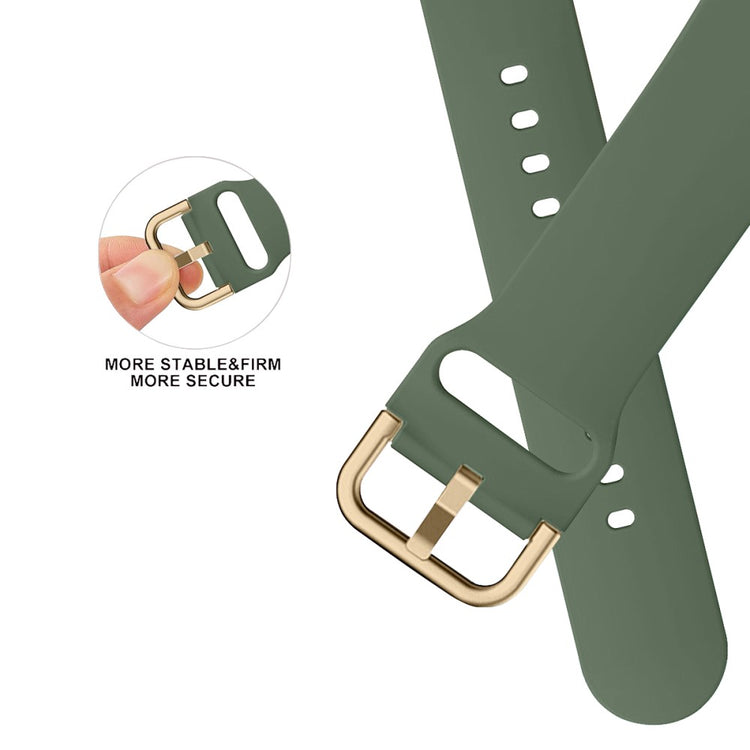 Flot Silikone Universal Rem passer til Apple Smartwatch - Grøn#serie_9