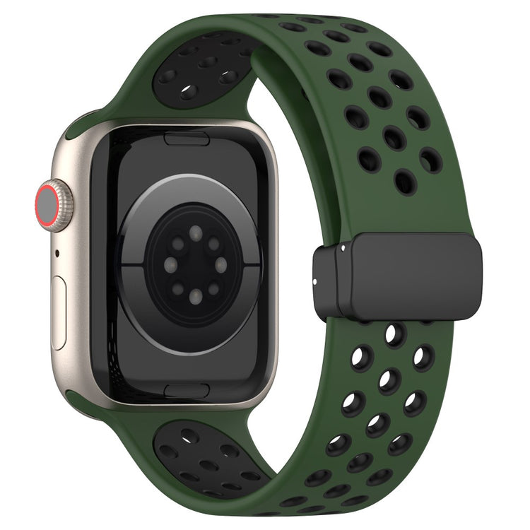 Alle Tiders Silikone Universal Rem passer til Apple Smartwatch - Grøn#serie_12