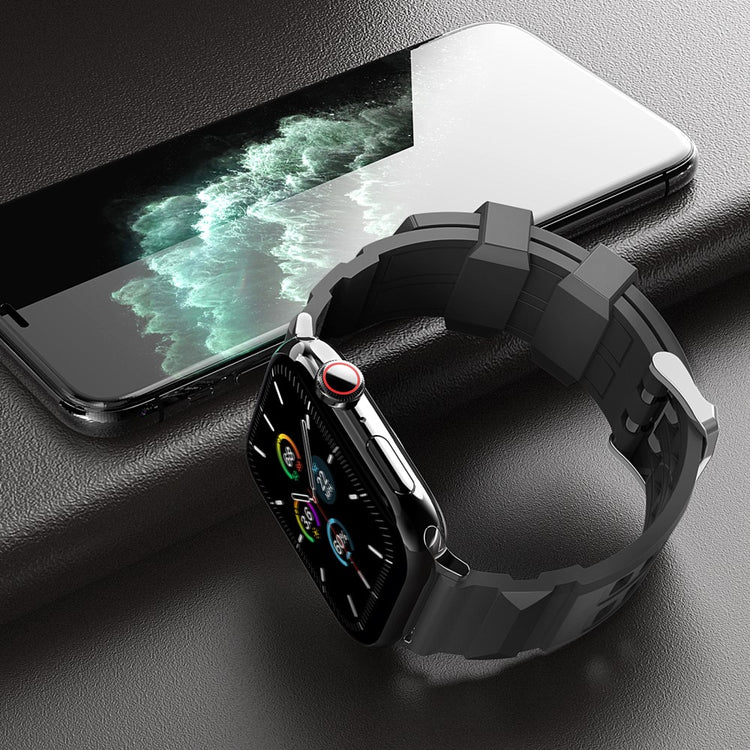 Rigtigt Smuk Silikone Universal Rem passer til Apple Smartwatch - Sort#serie_2