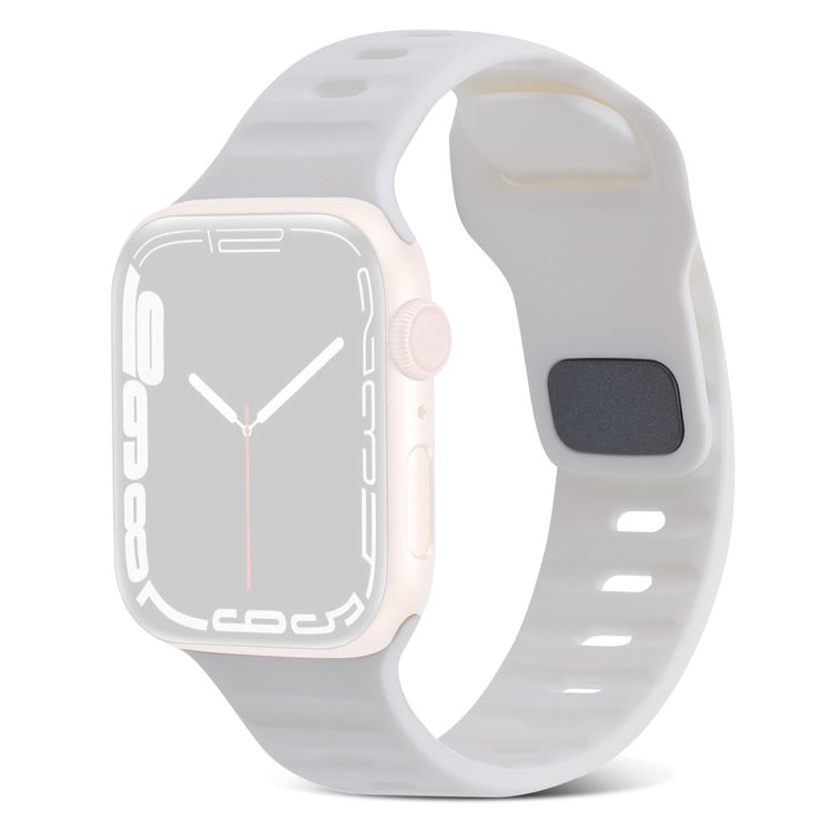 Mega Fantastisk Silikone Universal Rem passer til Apple Smartwatch - Hvid#serie_2
