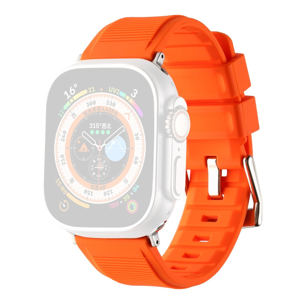 Meget Holdbart Silikone Universal Rem passer til Apple Smartwatch - Orange#serie_1