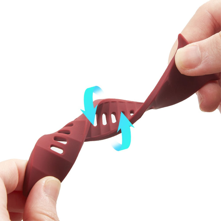 Mega Elegant Silikone Universal Rem passer til Apple Smartwatch - Sølv#serie_13