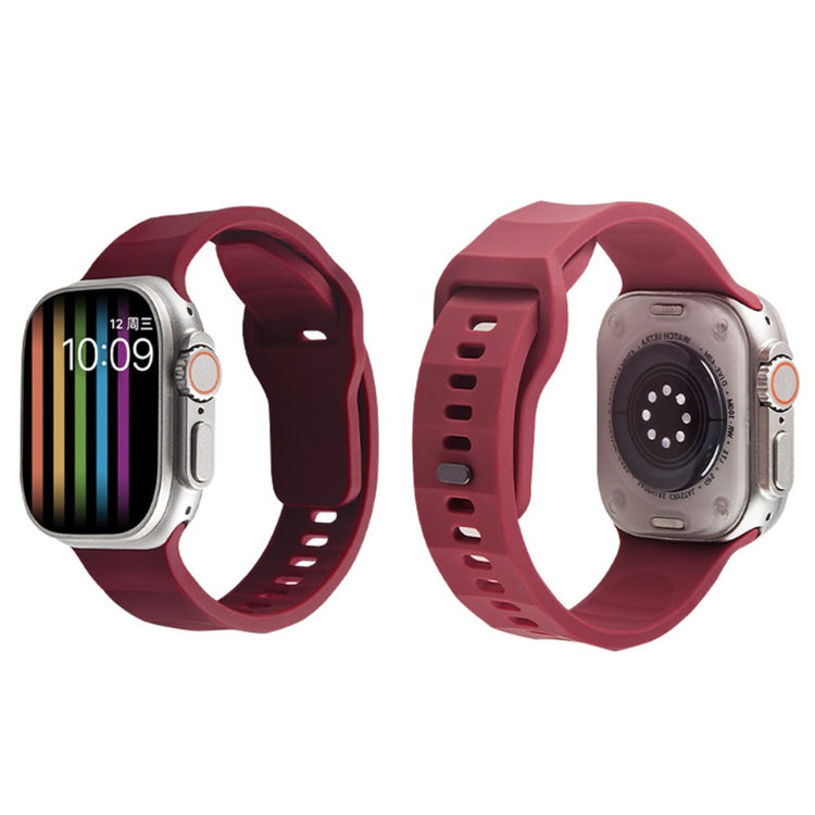 Mega Elegant Silikone Universal Rem passer til Apple Smartwatch - Orange#serie_4