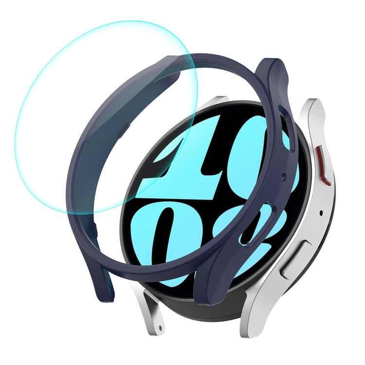 HAT PRINCE Samsung Galaxy Watch 6 (40mm) electroplated cover with tempered glass - Dark Blue#serie_4