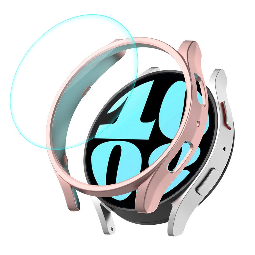 HAT PRINCE Samsung Galaxy Watch 6 (40mm) electroplated cover with tempered glass - Rose Gold#serie_6