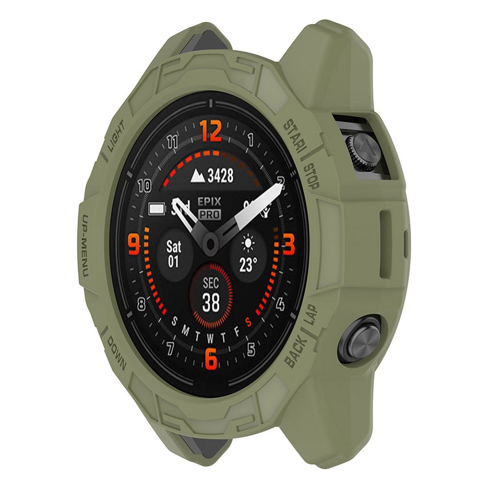 HAT PRINCE Garmin Fenix 7X / 7X Pro / Epix Pro (51mm) hollow cover - Green#serie_3