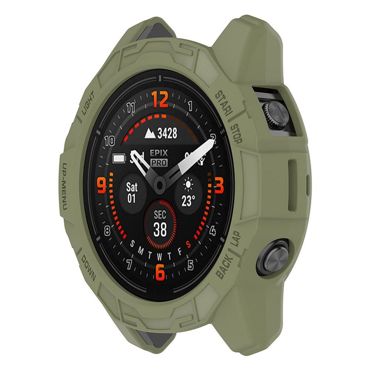 HAT PRINCE Garmin Fenix 7X / 7X Pro / Epix Pro (51mm) hollow cover - Green#serie_3