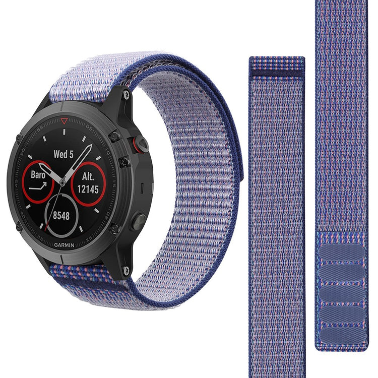 Superflot Nylon Universal Rem passer til Smartwatch - Lilla#serie_3