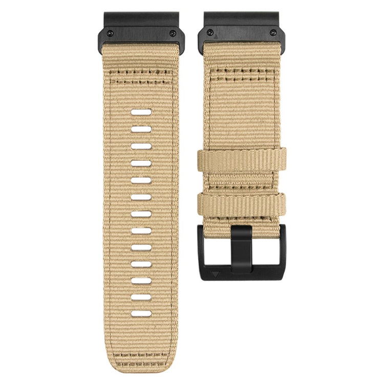 Glimrende Nylon Universal Rem passer til Smartwatch - Brun#serie_4