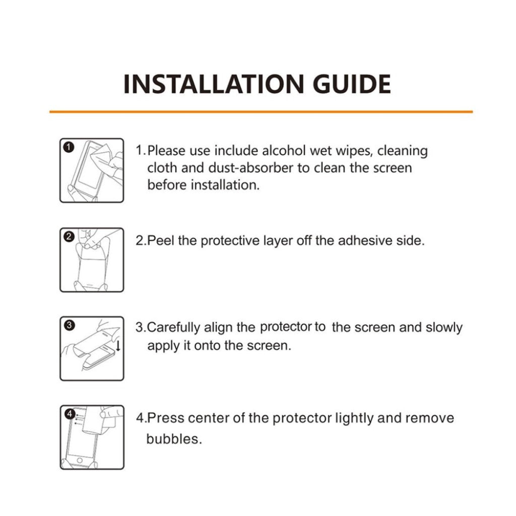 2stk Universal Apple Plastik Skærmbeskytter - Gennemsigtig#serie_293