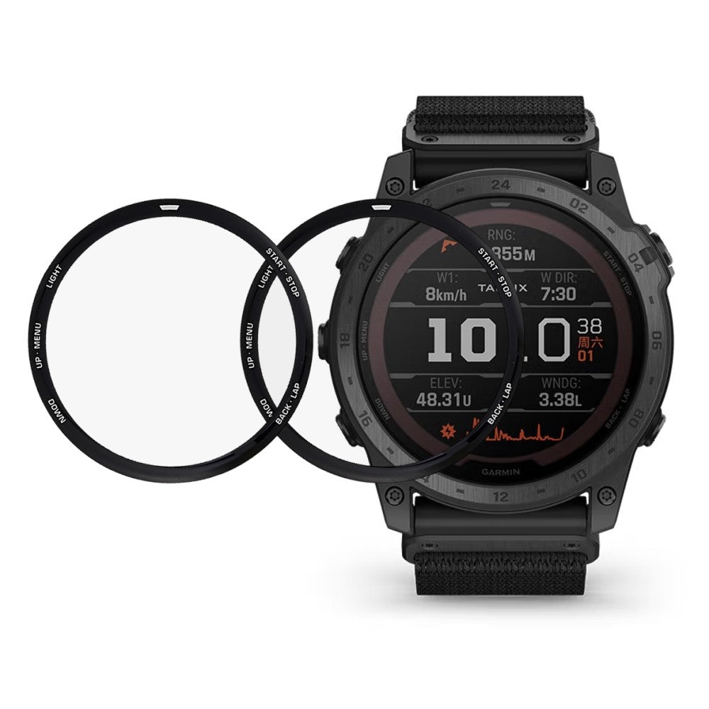 2stk Garmin Tactix 7 / Garmin Tactix 7 Pro Plastik Skærmbeskytter - Gennemsigtig#serie_213