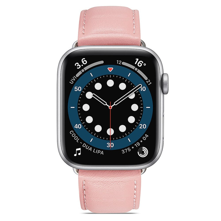 Godt Universal Apple Ægte læder Urrem - Pink#serie_1