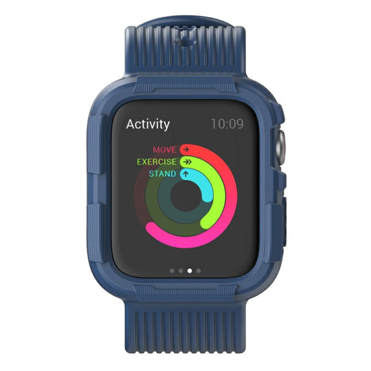 Apple Watch Series 5 40mm / Apple Watch 40mm Silikone Rem - Blå#serie_3