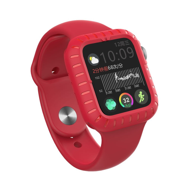 Mega Godt Apple Watch Series 5 40mm / Apple Watch 40mm Silikone Cover - Rød#serie_3