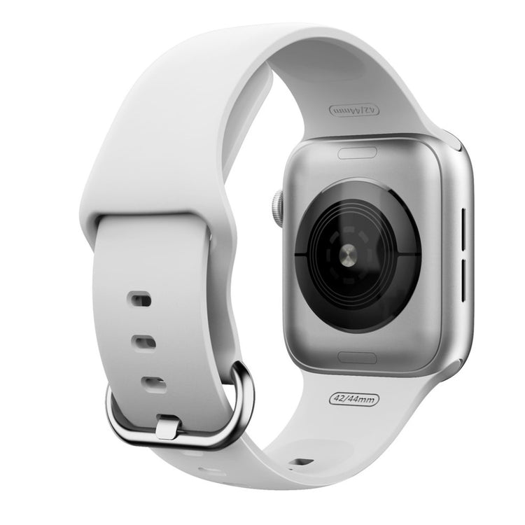 Apple Watch Series 5 44mm / Apple Watch 44mm Silikone Rem - Hvid#serie_1