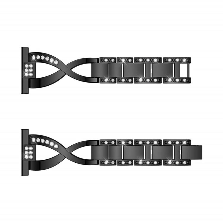 Super flot Universal Metal og Rhinsten Rem - Sort#serie_1