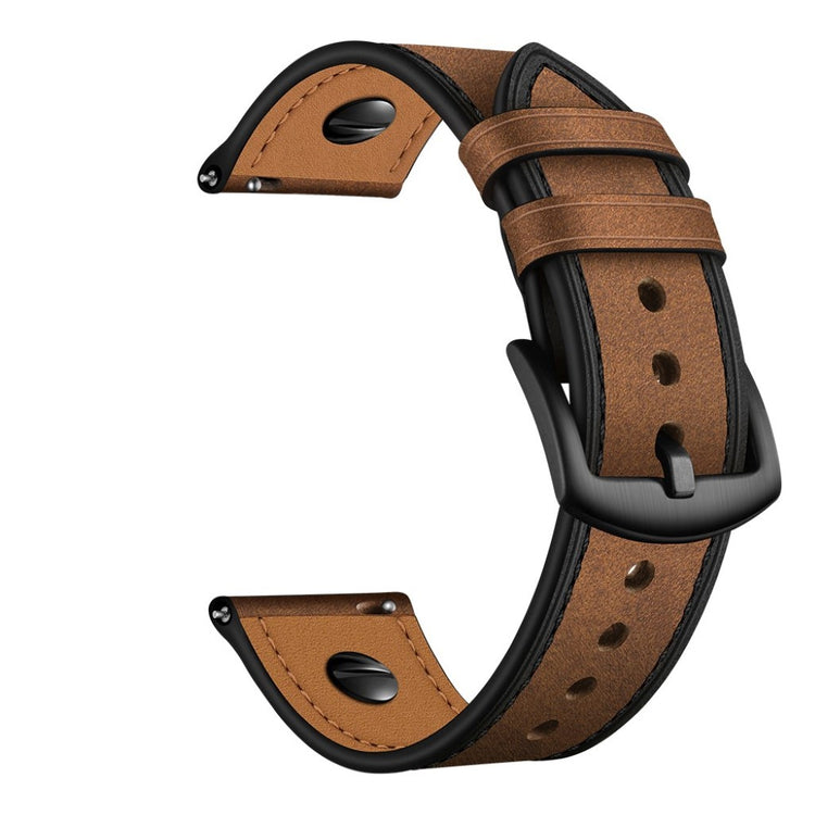 Samsung Gear S3 / Samsung Galaxy Watch (46mm) Ægte læder Rem - Brun#serie_3