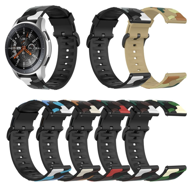Samsung Galaxy Watch 3 (45mm) / Samsung Galaxy Watch (46mm) Silikone Rem - Sølv#serie_1