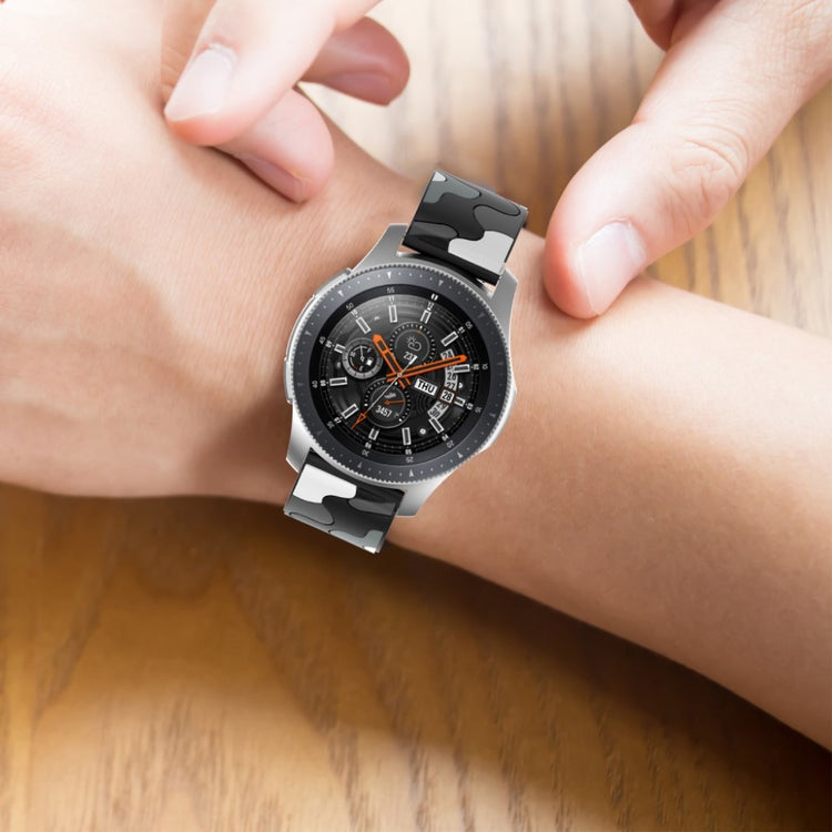 Samsung Galaxy Watch 3 (45mm) / Samsung Galaxy Watch (46mm) Silikone Rem - Sølv#serie_1