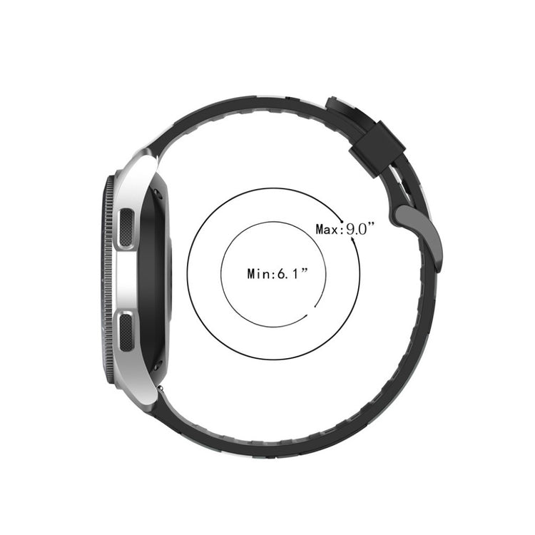 Samsung Galaxy Watch 3 (45mm) / Samsung Galaxy Watch (46mm) Silikone Rem - Sølv#serie_1
