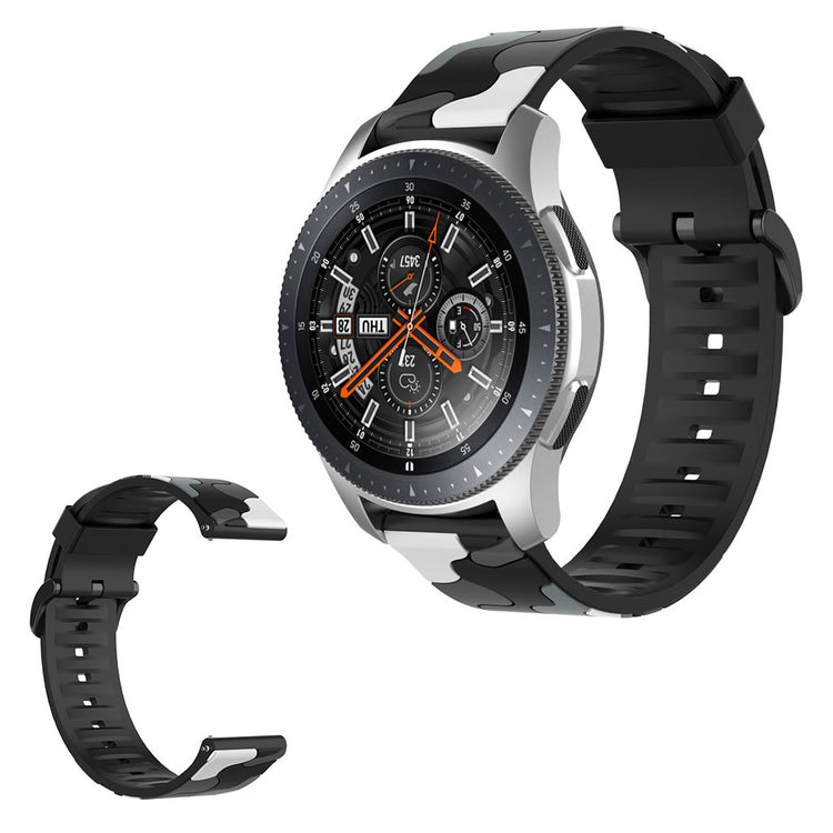 Samsung Galaxy Watch 3 (45mm) / Samsung Galaxy Watch (46mm) Silikone Rem - Sølv#serie_1